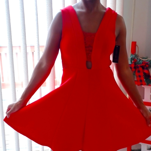 (NWT) Material Girl - Red Dress- Sz (S) - Picture 1 of 11